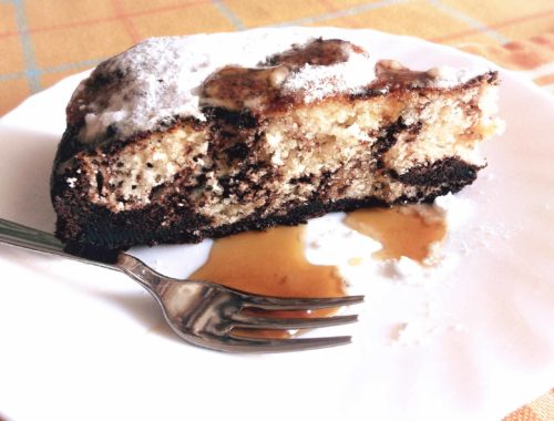 torta marmorizzata a cioccolato