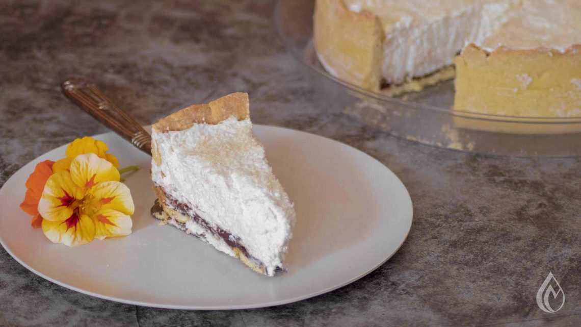 Cheesecake alla ricotta e panna con il mais