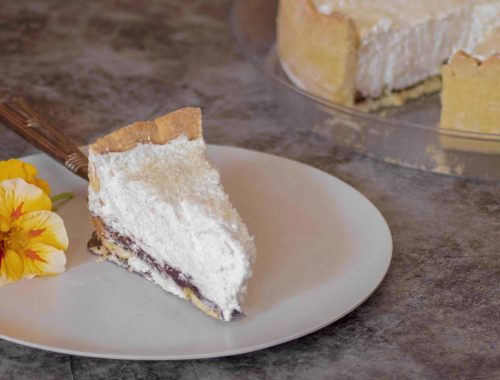 Cheesecake alla ricotta e panna con il mais