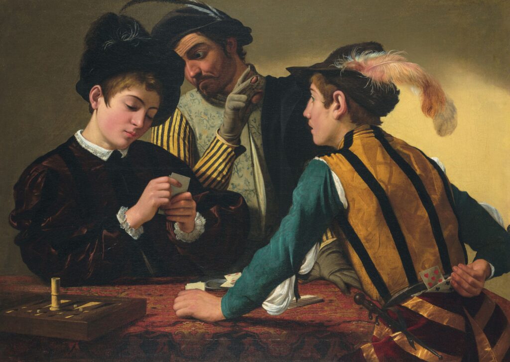 Caravaggio guida ai 10 Capolavori da non perdere I bari Caravaggio guida ai 10 Capolavori da non perdere I bari
